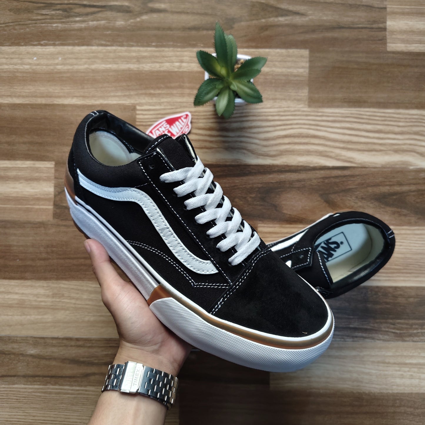 VANS OLD SKOOL STACKED (BLACK - WHITE)